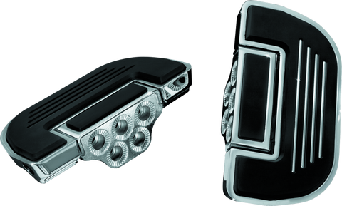 Kuryakyn Premium Ribbed Floorboards Without Adapter Chrome - 4351