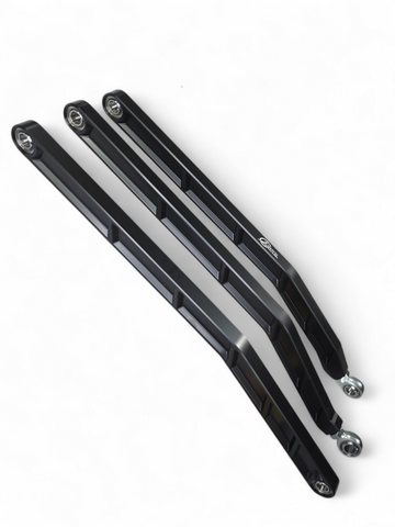 Elektric Offroad 2017+ Can Am Maverick X3 Volt Billet Radius Rods Anodized Black RS 72In Model Only - SUS210001-B