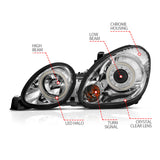 ANZO 1998-2005 Lexus Gs300 Projector Headlights w/ Halo Chrome - 121143