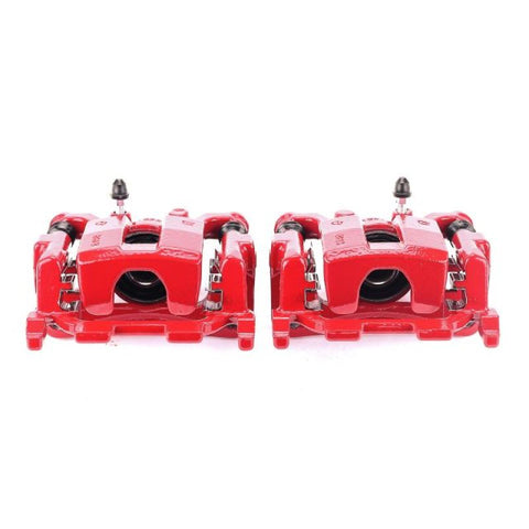 Power Stop 09-14 Nissan Maxima Rear Red Calipers w/Brackets - Pair - S6240