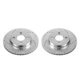 Power Stop 12-19 Nissan Versa Front Evolution Drilled & Slotted Rotors - Pair - JBR1539XPR