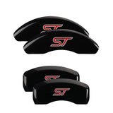 MGP 4 Caliper Covers Engraved Front & Rear MGP Black finish silver ch - 10239SMGPBK
