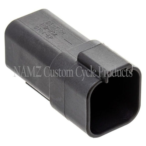 NAMZ Deutsch DT Series 6-Wire Receptacle & Wedgelock - Black (Repl. HD 72106-94BK) - DR-6B