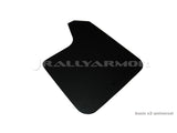 Rally Armor Universal Basic Mud Flap w/ Red Logo - Pair - MF12-BAS-RD-LRT