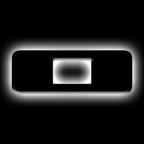 ORACLE Lighting Universal Illuminated LED Letter Badges - Matte Blk Surface Finish - O - 3141-O-001