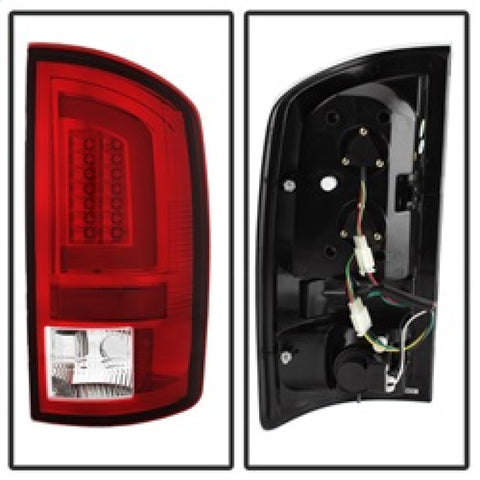 Spyder 03-06 Dodge Ram 2500/3500 V3 Light Bar LED Tail Light - Red Clear (ALT-YD-DRAM02V3-LBLED-RC) - 5084132