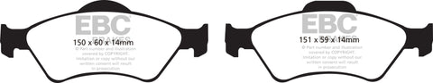 EBC 06 Honda Fit 1.5 Greenstuff Front Brake Pads - DP21781