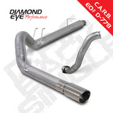 Diamond Eye KIT 5in DPF-BACK w/ DP Single AL 08-10 Ford 6.4L Powerstroke F250/F350 - K5371A