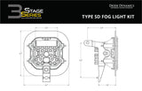 Diode Dynamics SS3 Pro Type SD Kit ABL - White SAE Fog - DD7095