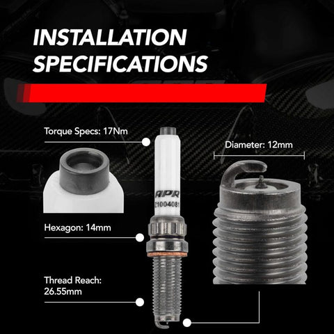 APR EA825/EA839/9A2 Iridium Pro Spark Plug - Heat Range 10 - 12mm x 26.5mm x 14mm - SINGLE - Z1004081