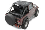 Bestop 76-86 Jeep Cj7 / 81-85 Scdodge Rambler Cj8 / 87-91 Wrangler YJ Traditional Bikini (Mesh) - 52508-11