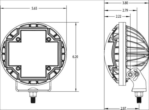 ARB Nacho 5.75in Offroad TM5 Racer LED Light Set - TM532