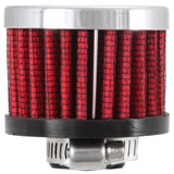 K&N Clamp On Rubber Base Crankcase Vent Filter 0.5in Flange ID 2in OD 1.5in Height - 62-1330