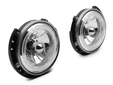 Raxiom 07-18 Jeep Wrangler JK LED Halo Headlights- Chrome Housing (Clear Lens) - J121871