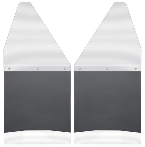 Husky Liners GM 88-00 K1500/K2500 / 99-16 Silverado/Sierra 12in W SS Top Kick Back Front Mud Flaps - 17097