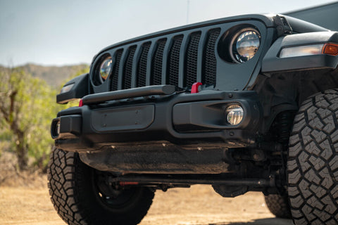 DV8 Offroad 2018-2025 Wrangler JL Push Bar for Mopar Rubicon Steel Bumper - LBJL-13