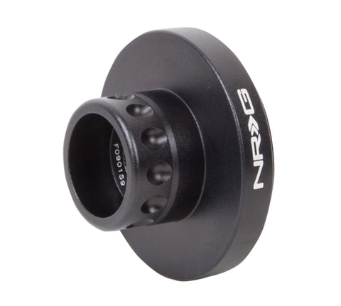 NRG Short Spline Adapter - Polaris RZR / Ranger (Secures w/OEM Lock Nut / Fits Quick Lock) - Black - SRK-RZRLH