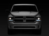 Raxiom 09-18 Dodge RAM 1500 LED Halo Headlights w/Switchback Turn Signals- Blk Housing (Clear Lens) - R111518