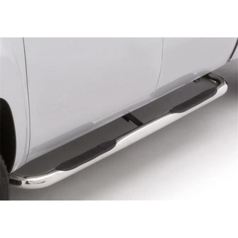 Lund 97-98 Ford F-150 SuperCab (3Dr) 4in. Oval Curved SS Nerf Bars - Polished - 23266412