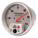 Autometer Ultra-Lite 5 inch 10K RPM In Dash Dual Range w/ Memory Tachometer - 4499