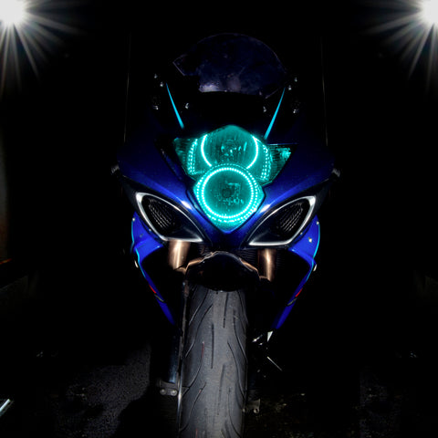 Oracle Suzuki GSX-R 1000 06-07 LED Motorcycle Halo Kit - ColorSHIFT - 2612-330