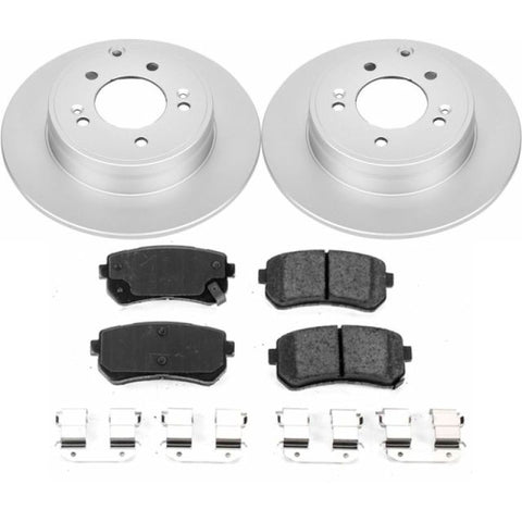 Power Stop 16-19 Hyundai Sonata Rear Z17 Evolution Geomet Coated Brake Kit - CRK7505