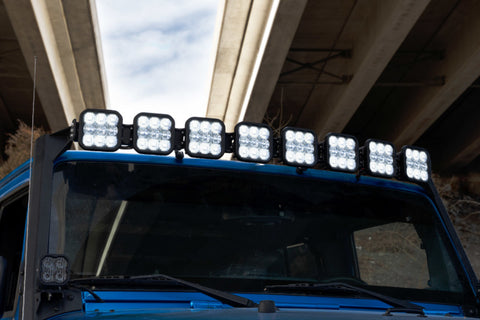 Diode Dynamics Jeep JK SS5 Pro CrossLink Windshield - Yellow Combo Lightbar Kit - DD7267