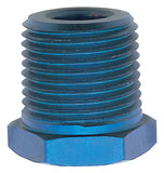 Russell Performance 1/2in Male to 1/4in Female Pipe Bushing Reducer (Blue) - 661590
