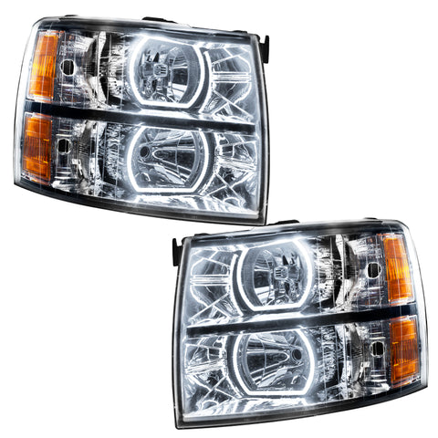 Oracle 07-13 Chevrolet Silverado SMD HL - Square Style - ColorSHIFT w/ Simple Controller - 8188-504