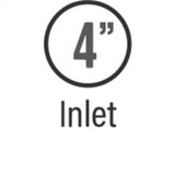 MagnaFlow Tip Stainless Black Coated Single Wall Round Single Outlet 5in Dia 4in Inlet 13in L - 35238