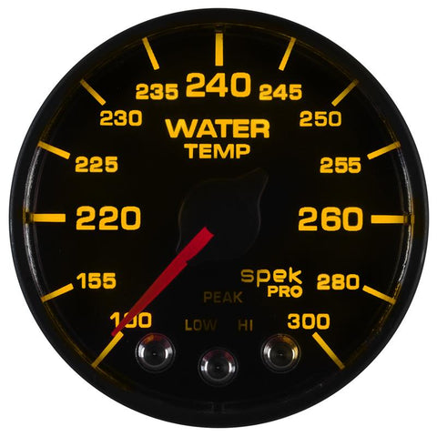 Autometer Spek-Pro - Nascar 2-1/16in Water Temp 100- 300F Bfb Ecu - P546328-N2