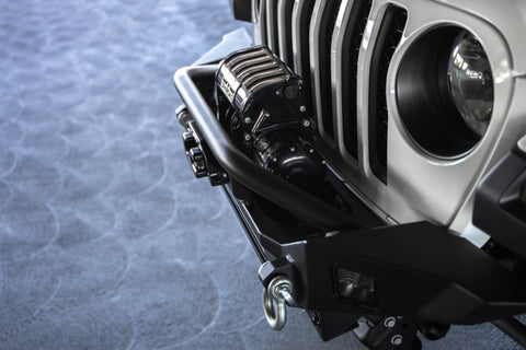 DV8 Offroad 18-23 Jeep Wrangler JL / 20-23 Jeep Gladiator JT FS-7 Mid-Width Winch Front Bumper - FBJL-07