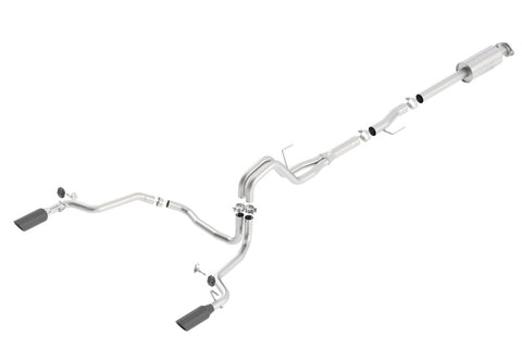 Borla 15-16 Ford F150 3.5L EcoBoost Ext. Cab Black Chrome CB Exhaust ATAK Single Split Rear Exit - 140616BC