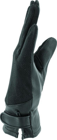 Kuryakyn Leather By River Road Pecos Leather Mesh Gloves Black - Small - 094484