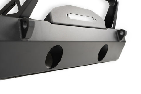 DV8 Offroad 07-23 Jeep Wrangler/Gladiator JT/JK/JL FS-25 Stubby Front Bumper w/Plated Bull Bar - FBJL-06