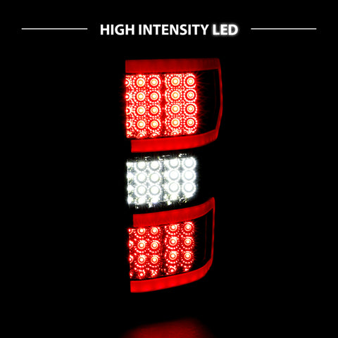 ANZO 2018-2019 Ford F-150 LED Taillight Smoke (Red Light Bar) (w/ Sequential) - 311315