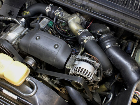 aFe Bladerunner Intercoolers I/C Tube 3in Hot/Cold Ford F-250/F-350 99-03 V8-7.3L - Black - 46-20094-B