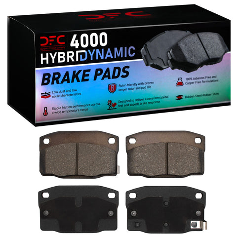 DFC 88-93 Pontiac Lemans Rear/Front 4000 Hybridynamic Brake Pads - 4000-0378-00