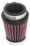 K&N Universal Chrome Filter 1 9/16 inch FLG / 2 5/8 inch Bottom / 2 inch Top / 3 inch Height - RC-2290
