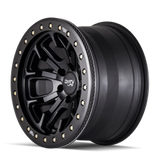 Dirty Life 9303 DT-1 17x9/8x165.1 BP/-12mm Offset/130.8mm Hub Matte Black Wheel - Beadlock - 9303-7981MB