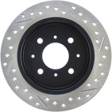 StopTech 90-96 Acura Integra / 97-01 Integra (Exc. Type R) Slotted & Drilled Right Rear Rotor - 127.40017R