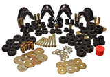 Energy Suspension 66-77 Ford Bronco 4WD (w/ 4 Deg C-Bushings) Black Hyper-Flex Master Bushing Set - 4.18105G