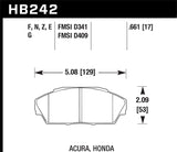 Hawk HP+ Street Brake Pads - HB242N.661