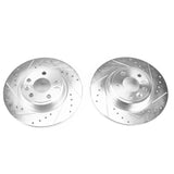 Power Stop 2018 Jaguar E-Pace Rear Evolution Drilled & Slotted Rotors - Pair - EBR1655XPR