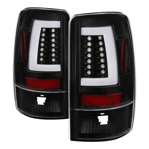 Spyder 00-06 GMC Yukon/Yukon XL V2 Light Bar LED Tail Lights - Black (ALT-YD-CD00V2-LBLED-BK) - 5084149