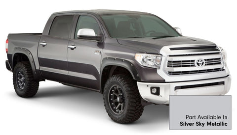 Bushwacker 16-18 Toyota Tundra Fleetside Pocket Style Flares 4pc 66.7/78.7/97.6in Bed - Silver Sky - 30918-53