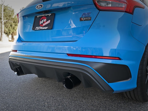 aFe Takeda 3in 304 SS Axle-Back Exhaust System w/ Black Tip 16-18 Ford Focus RS 2.3L (t) - 49-33104-B