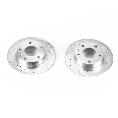Power Stop 02-06 Audi A4 Rear Evolution Drilled & Slotted Rotors - Pair - EBR655XPR