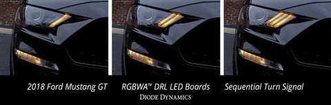 Diode Dynamics 18-23 Ford Mustang RGBW DRL LED Boards - DD2245