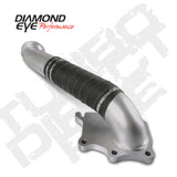 Diamond Eye TURBO-DIRECT 3in AL CHEVY LB7 DURAMAX 01-04 5 BTWN TURBO & F PIPE TRANS DIPSTICK MOD REQ - 321055